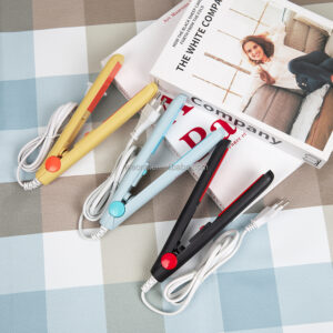 travel mini hair flat iron ceramic plate hair straightener & straightner