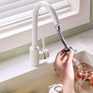 universal 360° rotating faucet aerator – chrome finished splash filter extender with dual water modes for kitchen & bathroom