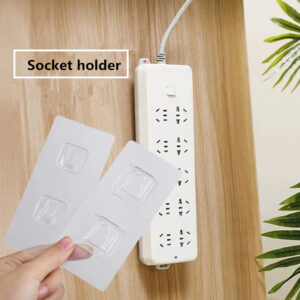 heavy duty "son and mother" double sided adhesive wall hooks – transparent self adhesive interlocking hanger for home & office