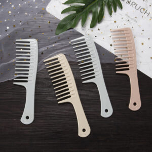 professional wide tooth hair comb – anti static detangling comb for curly hair & salon styling