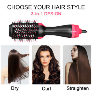 professional 3 in 1 hair dryer brush & volumizer styler